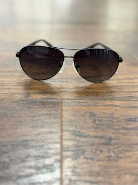 Classic Aviator Sunglasses - Black Frame with Dark Lenses